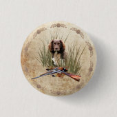Sprocker Spaniel Tapestry Poster Triptych Acryl Ronde Button 3,2 Cm (Voorkant)
