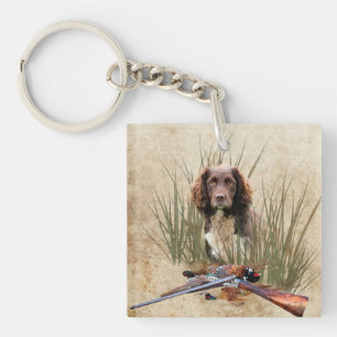 Sprocker Spaniel Tapestry Poster Triptych Acryl Sleutelhanger