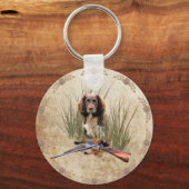 Sprocker Spaniel Tapestry Poster Triptych Acryl Sleutelhanger (Voorkant)