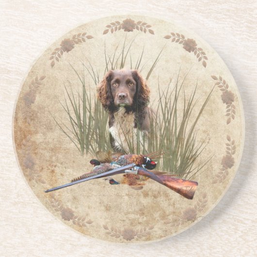 Sprocker Spaniel Tapestry Poster Triptych Acryl Zandsteen Onderzetter (Voorkant)