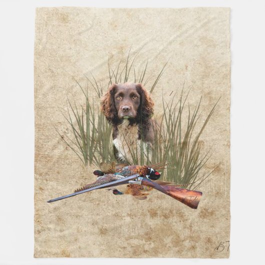 Sprocker Spaniel Teapot Gift Box Ceramic Tile Glas Fleece Deken (Voorkant)