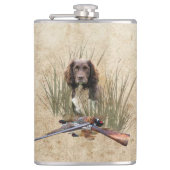 Sprocker Spaniel Teapot Gift Box Ceramic Tile Glas Heupfles (Voorkant)