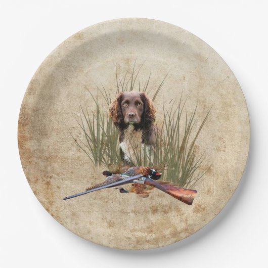 Sprocker Spaniel Teapot Gift Box Ceramic Tile Glas Papieren Bordje (Voorkant)