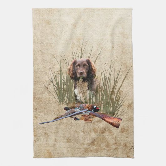 Sprocker Spaniel Teapot Gift Box Ceramic Tile Glas Theedoek (Verticaal)