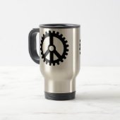 Sprocket of Peace-Travel Mug Reisbeker (Voorkant links)