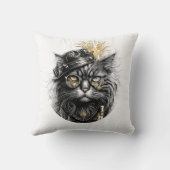 Sprocket-Paws De Funky Steampunk Kat  Kussen (Achterkant)