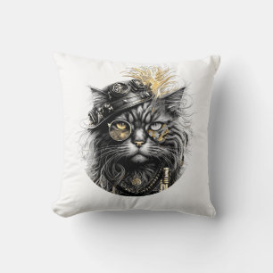 Sprocket-Paws De Funky Steampunk Kat Kussen