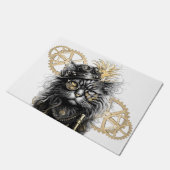 Sprocket-Paws  The Funky Steampunk Cat  Deurmat (Schuin)