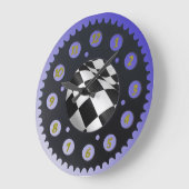 SPROCKET WALL CLOCKS. GROTE KLOK (Hoek)