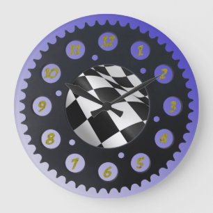 SPROCKET WALL CLOCKS. GROTE KLOK