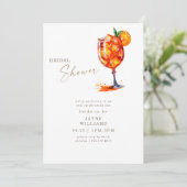 Sproeien het Aperol Vrijgezellenfeest Kaart (Staand voorkant)