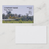 sproeien van landbouwvliegtuigen visitekaartje (Voorkant / Achterkant)