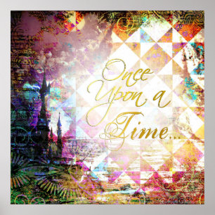 sproeier één keer op een tijd poster