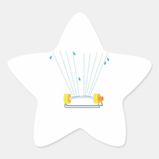 sproeier ster sticker (Voorkant)