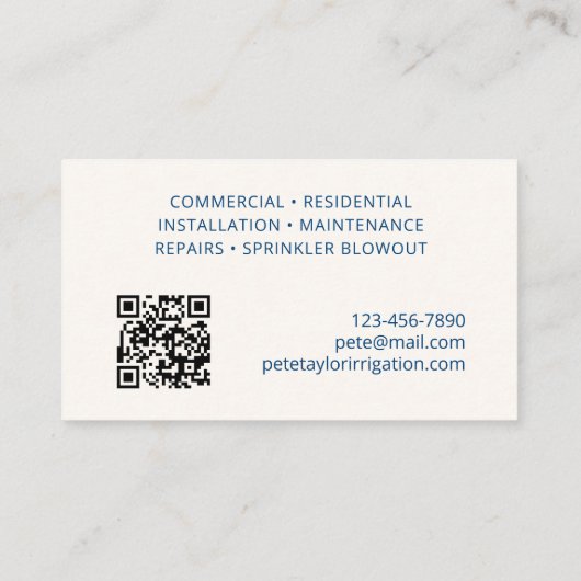 sproeiergazon visitekaartje (Achterkant)