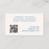 sproeiergazon visitekaartje (Achterkant)