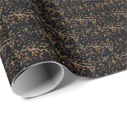 Sproeiers op zwarte tongen cadeaupapier (Rol Hoek)