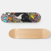 Sproeten in Vlinders - Tuxedo Kitty Skateboard (Horizontaal)