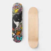 Sproeten in Vlinders - Tuxedo Kitty Skateboard (Voorkant)