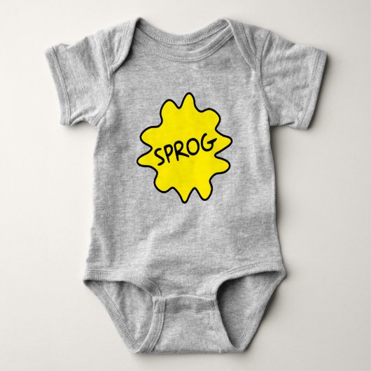 Sprog, British Slang Baby Babygrow Romper (Voorkant)