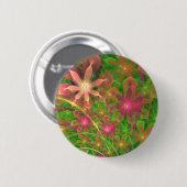 Sproingy Spring Flowers Fractal Art Ronde Button 5,7 Cm (Voorkant /achterkant)