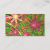 Sproingy Spring Flowers Fractal Art Visitekaartje (Achterkant)