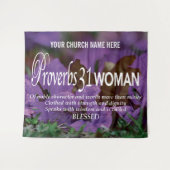 SPROKEN 31 VROUW Christelijke Kerk Wandkleed (Voorkant (horizontaal))