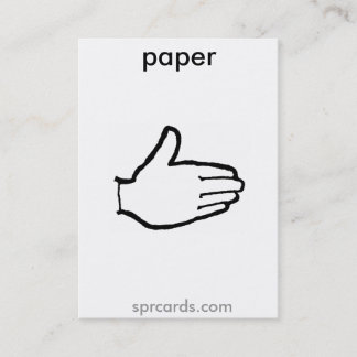 sprokjespapier visitekaartje