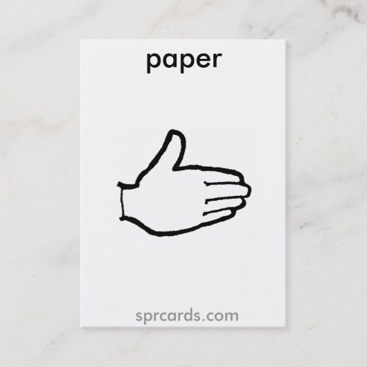 sprokjespapier visitekaartje (Voorkant)