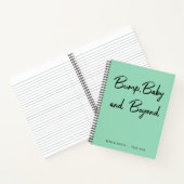 Sprong, Baby en verder | Mint Green Baby Journal Notitieboek (Binnen)