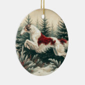 Sprong Christmas Borzoi Ornament (Rechts)