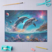 Sprong Dolfijnen, Fantasie, Planeten Tissuepapier (Craft)