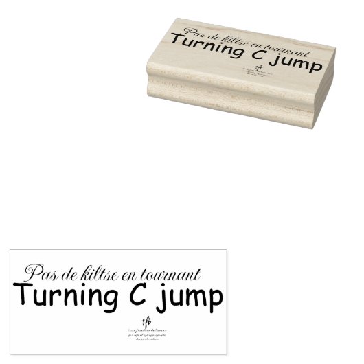 Sprong draaien C Rubberstempel (Gestempeld)