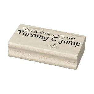 Sprong draaien C Rubberstempel