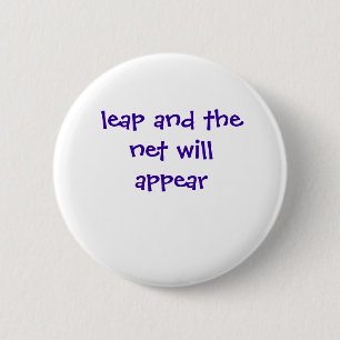 sprong en het net verschijnt ronde button 5,7 cm