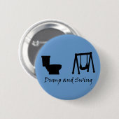 Sprong en zwaai - Ultimate Frisbee (donker) Ronde Button 5,7 Cm (Voorkant /achterkant)