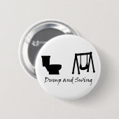 Sprong en zwaai - Ultimate Frisbee (light) Ronde Button 5,7 Cm (Voorkant /achterkant)