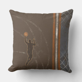 Sprong met Basketball Pillow Kussen