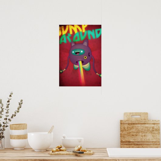 Sprong rond ***///////// poster (Keuken)