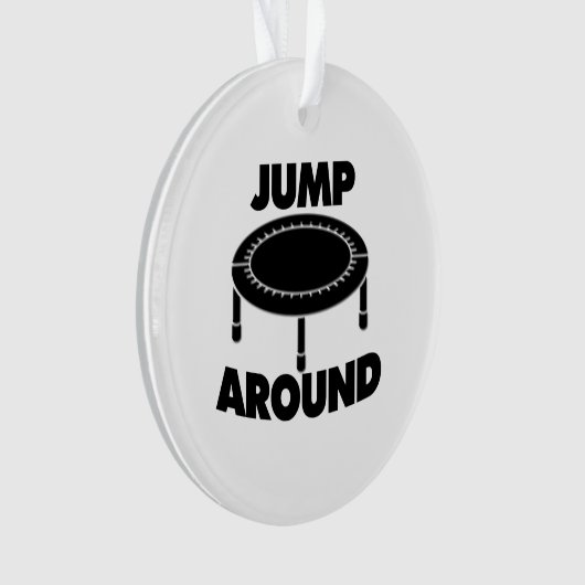 Sprong rond trampoline ornament (voorkant)