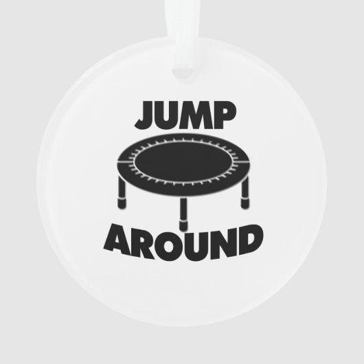 Sprong rond trampoline ornament (achterkant)