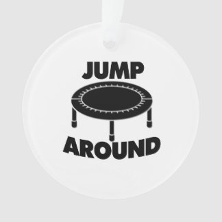 Sprong rond trampoline ornament