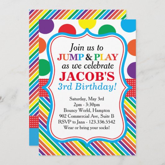 Sprong, Spel en de Uitnodiging van de Partij van d (Voorkant / Achterkant)