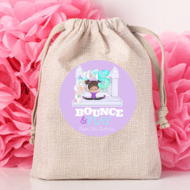 Sprong van de sprinkhaan ronde sticker