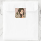 Sprong van Geloof (Brunette) - Stickers (Tas)