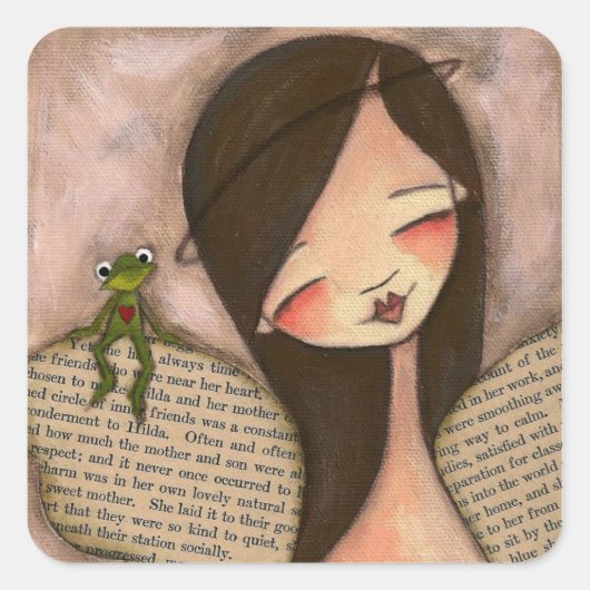 Sprong van Geloof (Brunette) - Stickers (Voorkant)