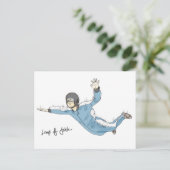 Sprong van het geloof (aanmoediging) briefkaart: S Briefkaart (Staand voorkant)