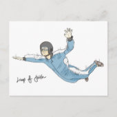 Sprong van het geloof (aanmoediging) briefkaart: S Briefkaart (Voorkant)