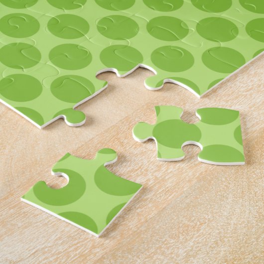 Sprong van steenpuzzel legpuzzel (Zijkant)