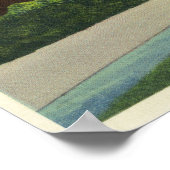 Sprong van steepelschacht op rails poster (Hoek)